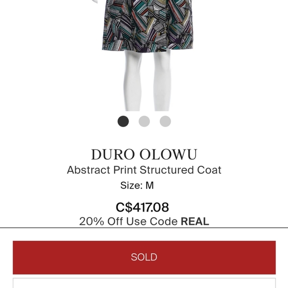 DURO OLOWU | multicoloured abstract print belted trench coat - Picture 9 of 10